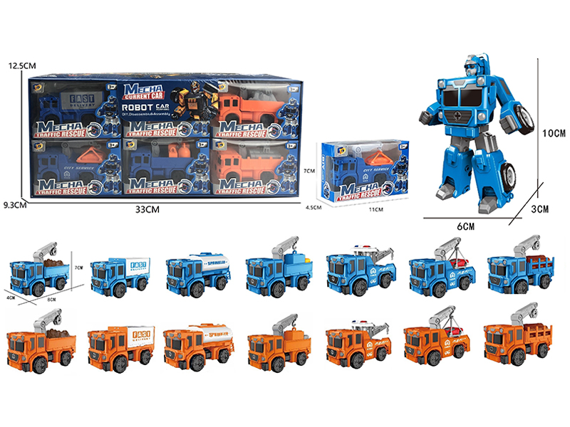 DIY Assemble Transformable Vehicle12PCS