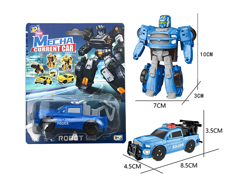 DIY Assemble Transformable Police Car