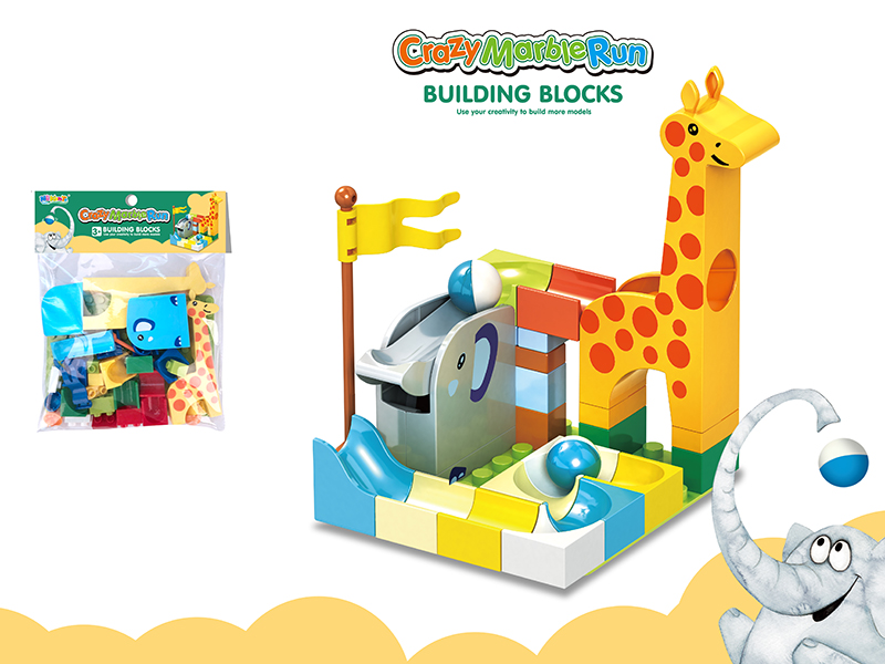 Crazy Marble Run Building Blocks + 10*14 Base Plate