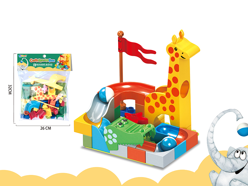 Crazy Marble Run Building Blocks + 10*14 Base Plate