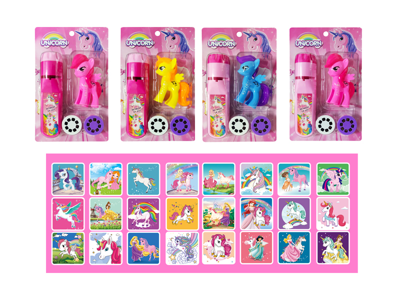 Unicorn Projection Flashlight+Unicorn Doll