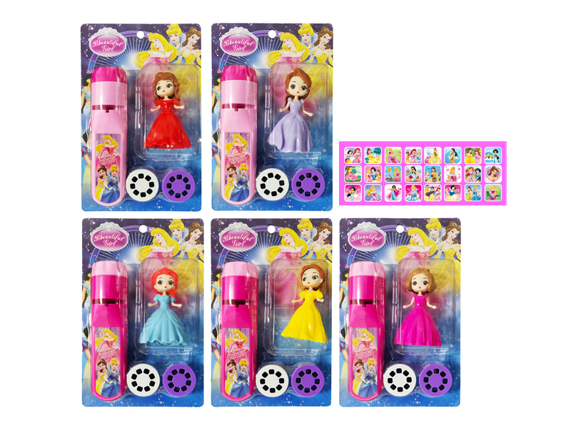 Princess Projection Flashlight+Princess Doll