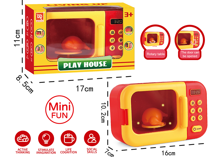 Play House Toy Microwave Oven Set