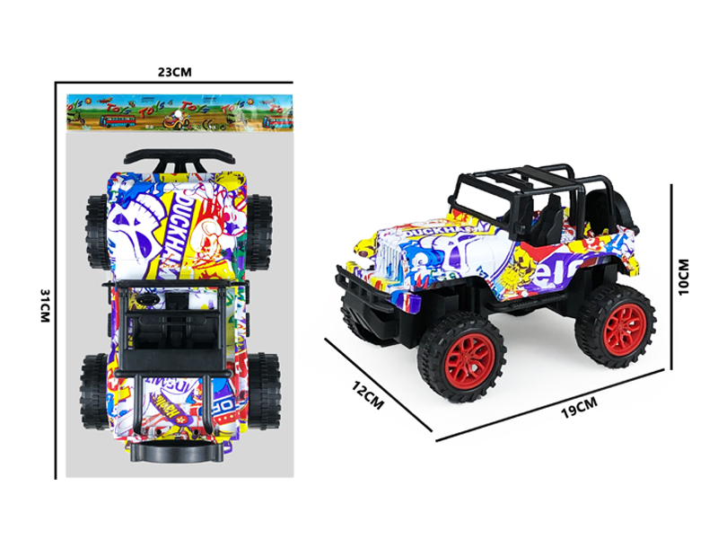 Slide Graffiti Wrangler Off-Road Vehicle