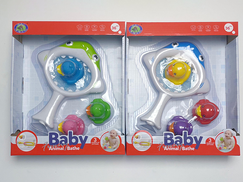 Bath Toys Scoop Net Water Spray Duck Set(4PCS)