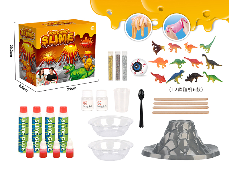 Volcano Slime(With Dinosaur)