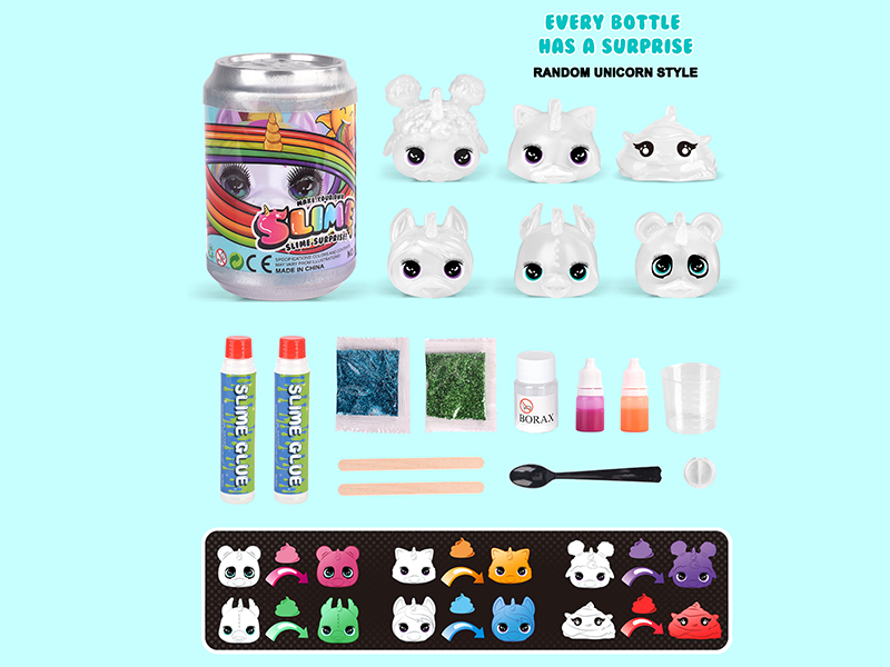 Rainbow Unicorn Style DIY Slime