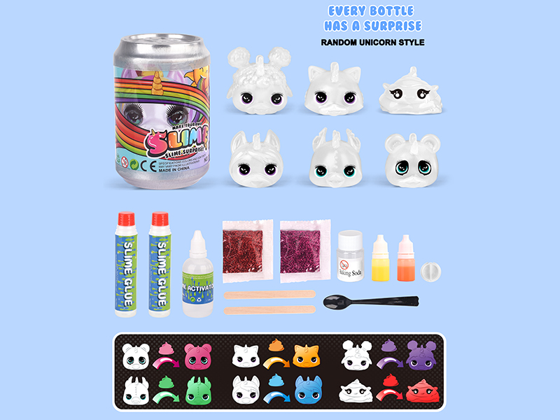 Rainbow Unicorn Style DIY Slime