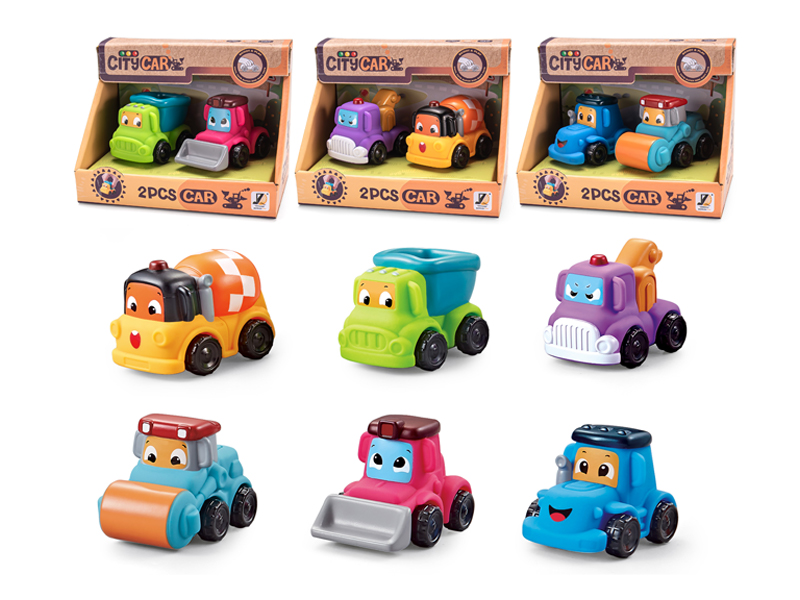 Slide Cartoon Engineering Vehicle