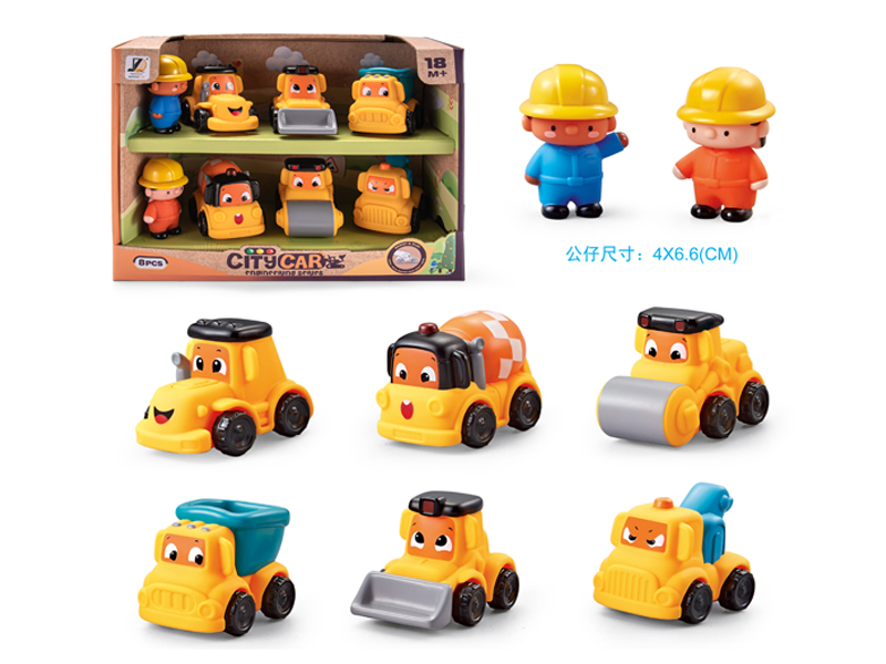 Slide Simulation Engineering Vehicle+Doll