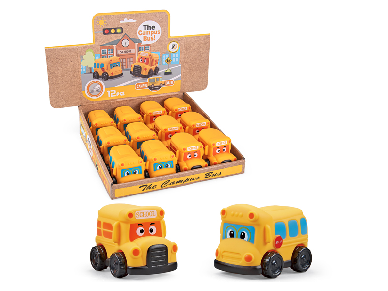 12PCS Vinyl Slide School Bus