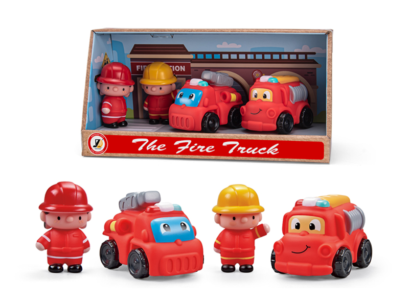 Slide Fire Truck+Doll Combination