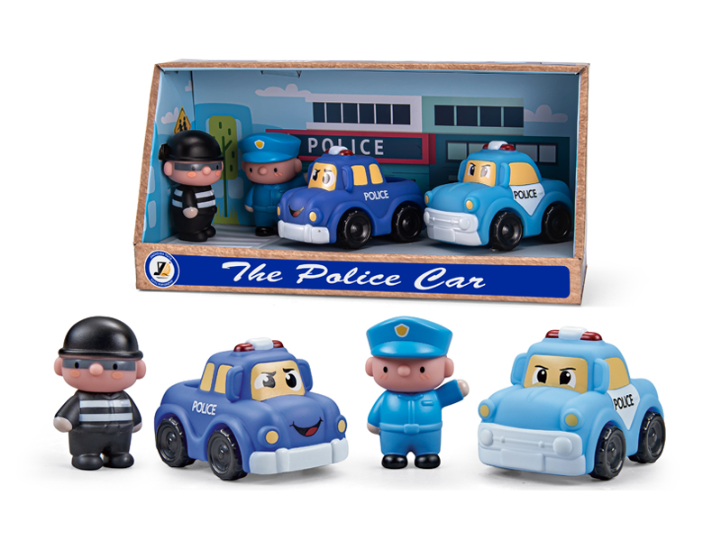 Slide Police Vehicle+Doll Combination
