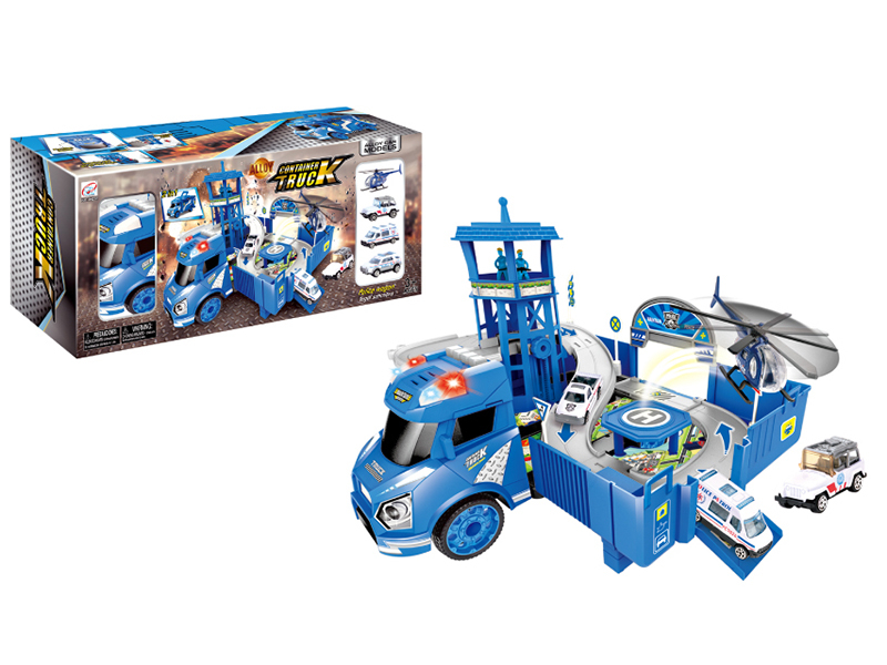Container Car Track Parking Lot(Police)