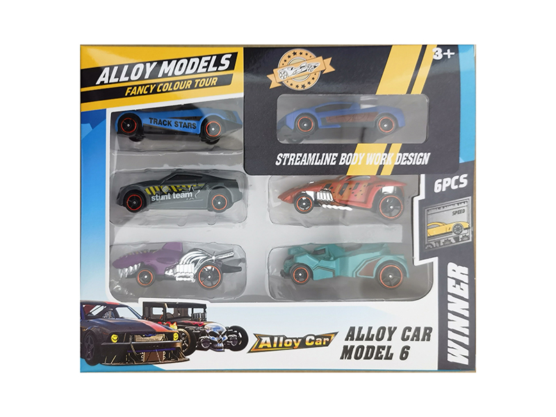 1:64 Hot Wheels Alloy Car(6PCS)