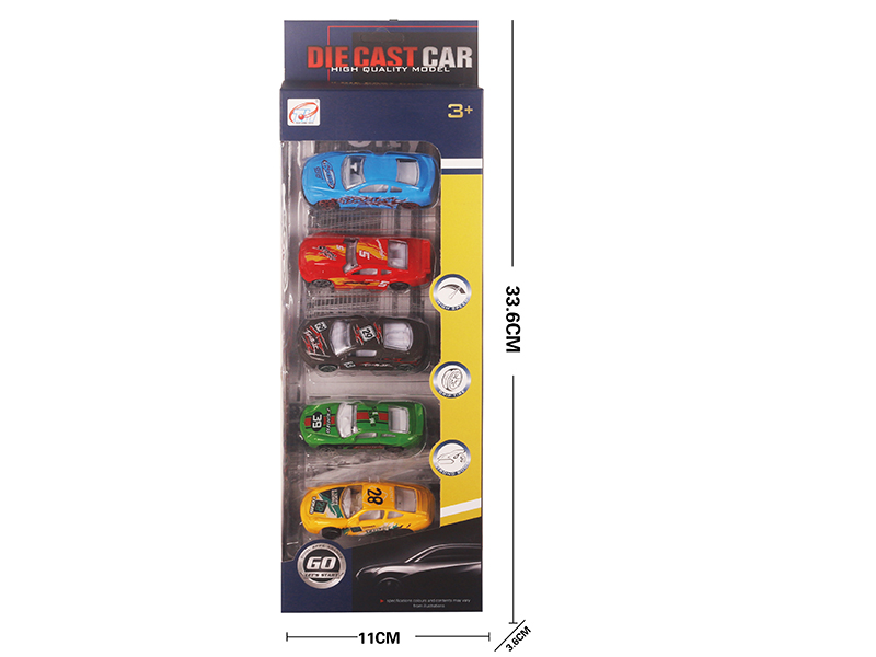 Slide Alloy Sport Car(5PCS)