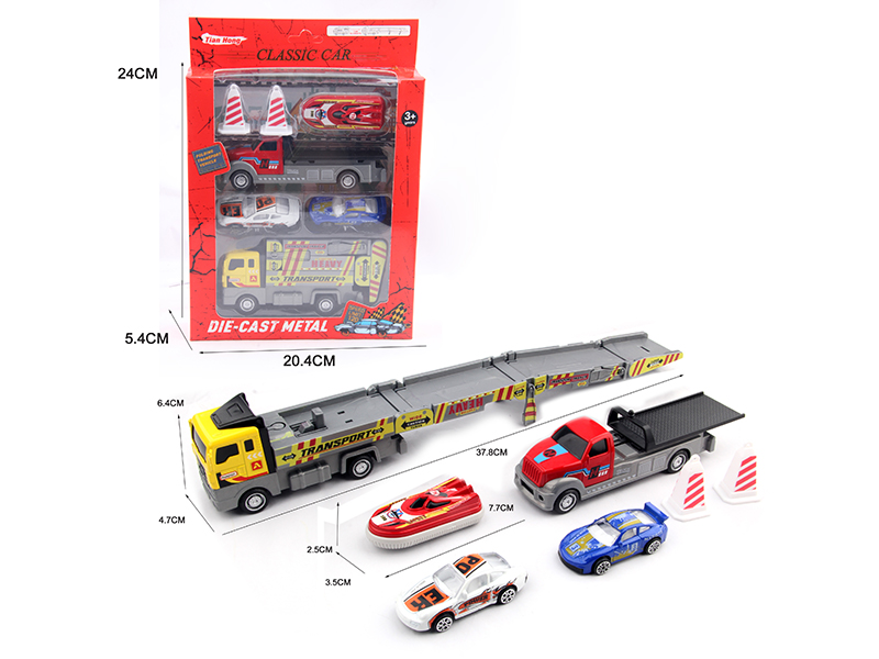 Folding Track Ejection Transport Trailer Set