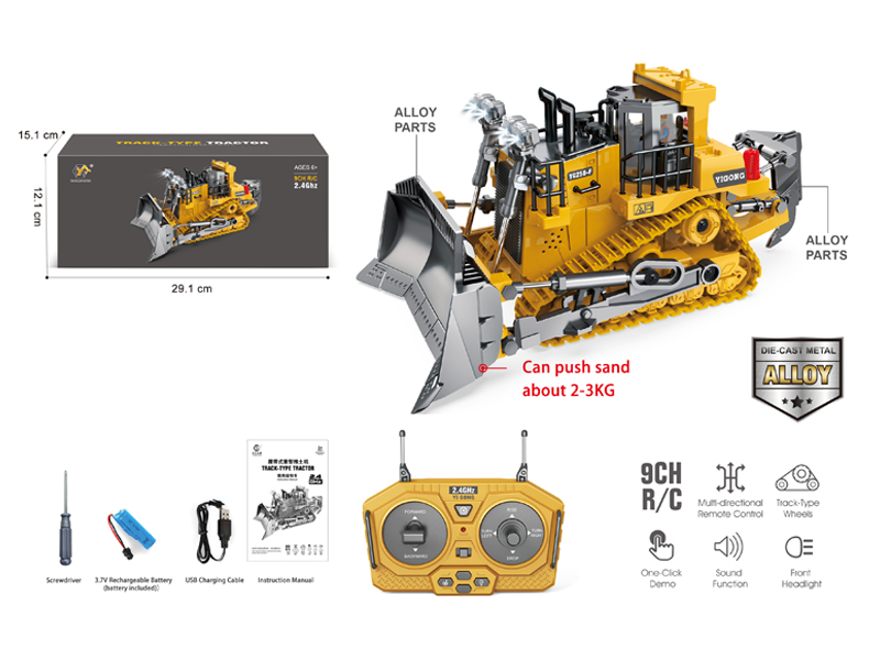 9Ch R/C Alloy Bulldozer