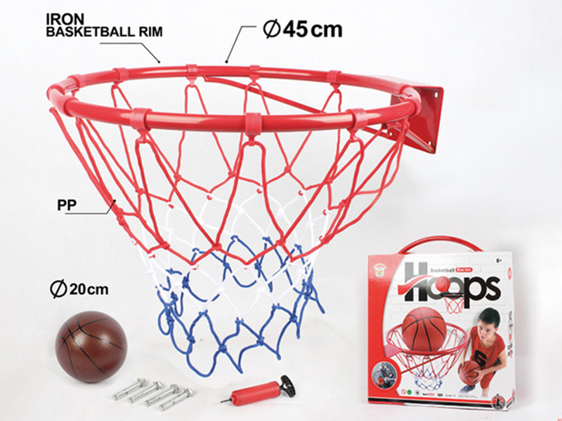 45cm Iron Basketball Hoop(With Plastic Hook)