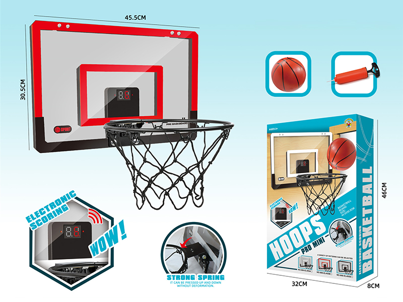 45cm Electronic Scoring Dunk Transparent Basketball Board