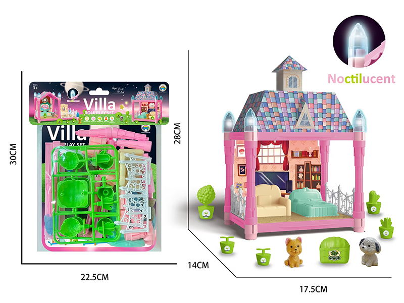 DIY Assembly Villa (Glow In The Dark)44PCS