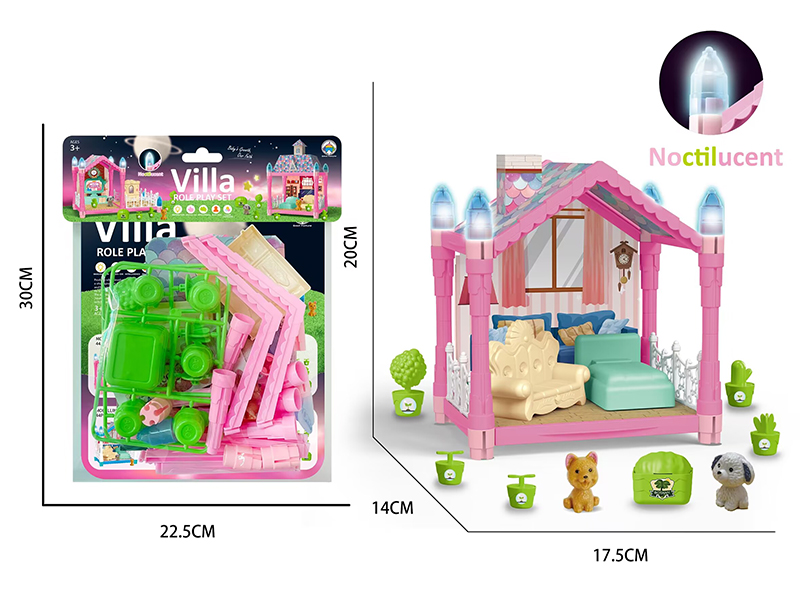 DIY Assembly Villa (Glow In The Dark)44PCS