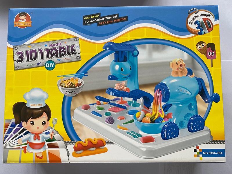 3 In 1 Table Play Dough Set