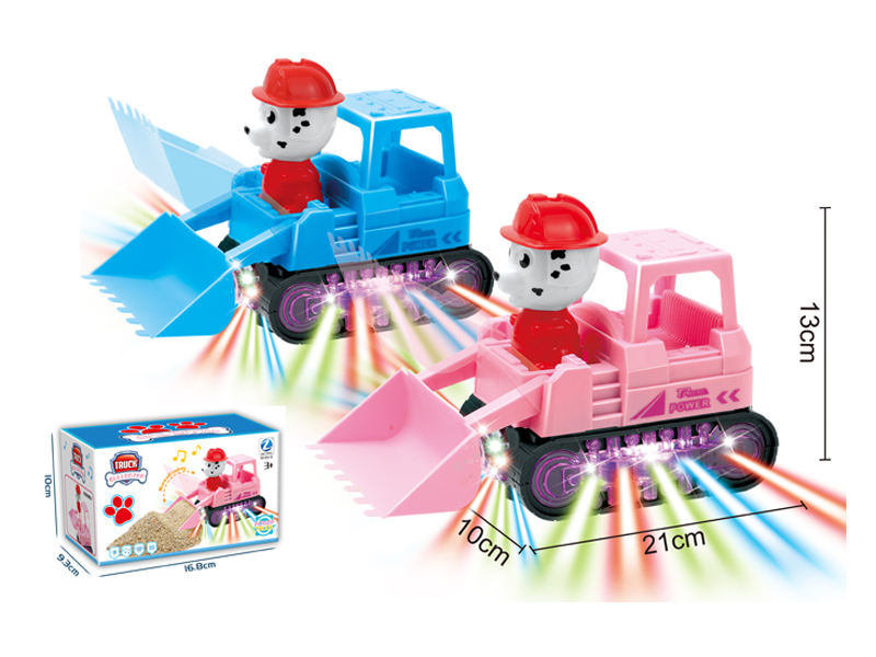 B/O Go And Bump Dog Patrol Bulldozer