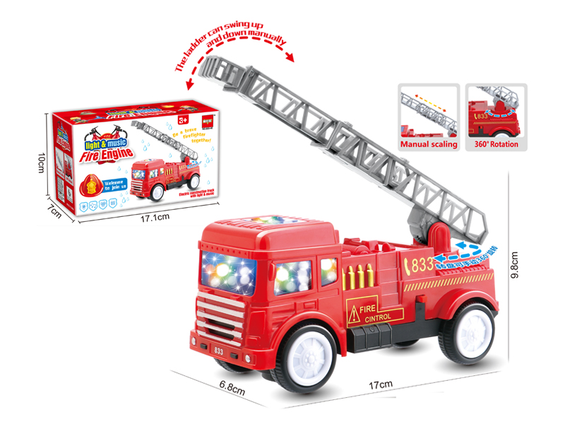 B/O Go And Bump Simulated Fire Truck With Sound And Light