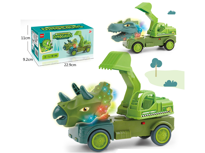 B/O Go And Bump Dinosaur Excavator