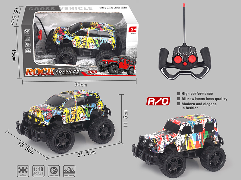 5 Channel Remote Control Off-Road Vehicle(Graffiti Toyota Benz)