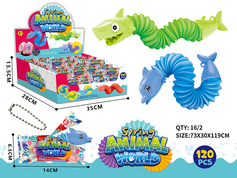 Mini Dolphin/Shark POP Telescopic Tubes 120pcs