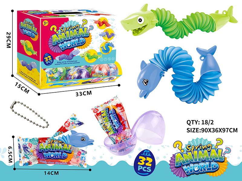 Mini Dolphin/Shark POP Telescopic Tubes Blind Box 32pcs