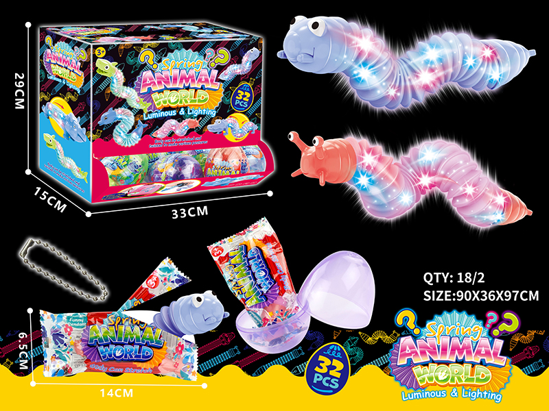 Blind Box Mini Bug POP Telescopic Tubes With Lights 32pcs