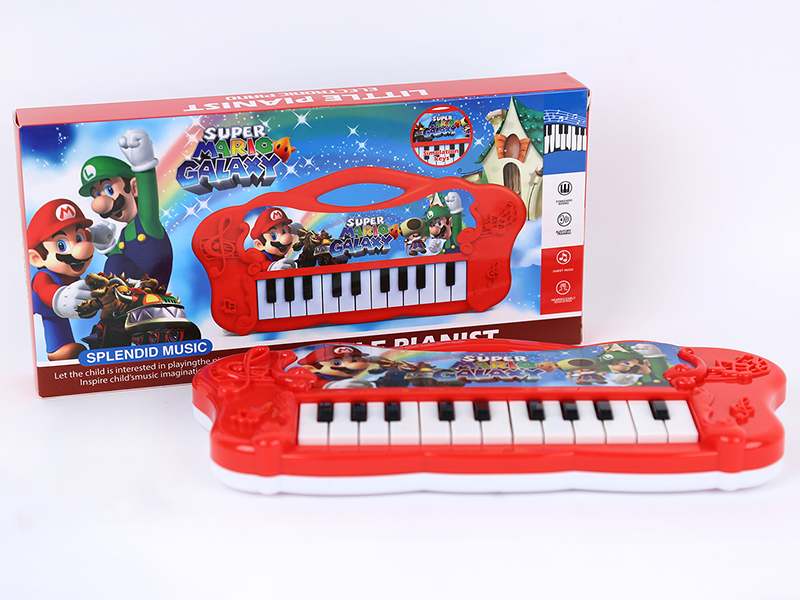 Super Mario 22 Keys Mini Electronic Organ(Red)With Music