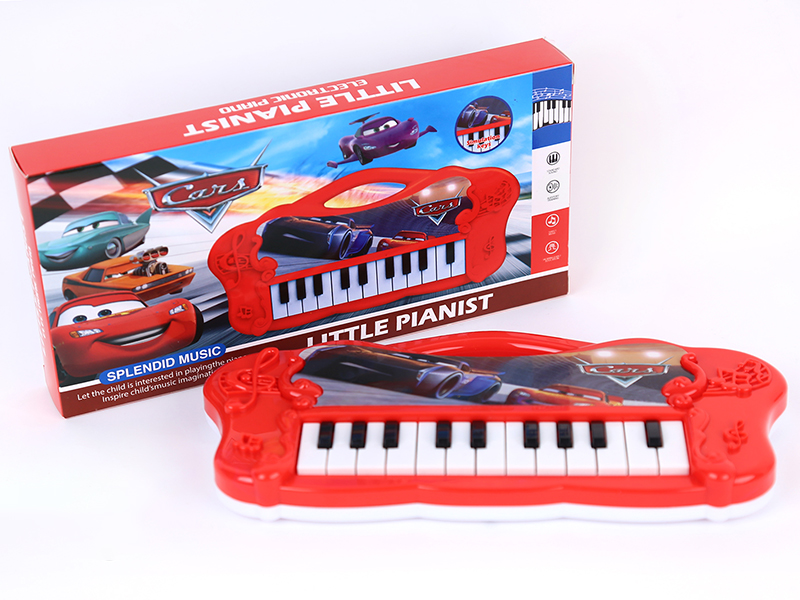 Cars 22 Keys Mini Electronic Organ(Red)With Music