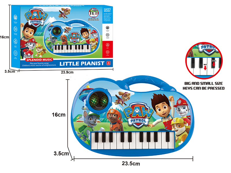 PAW Patrol 22 Keys Electronic Organ(Light Blue)3D Lights/Music