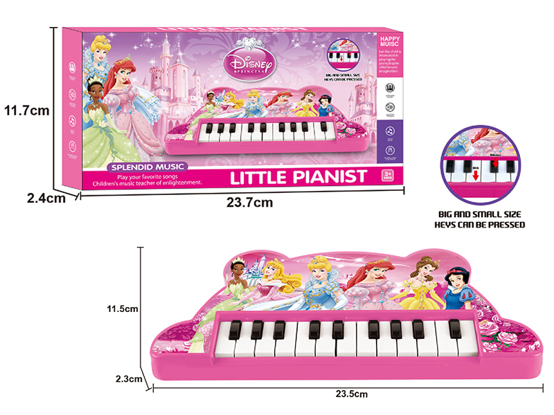 Disney Princess 22 Keys Music Electronic Organ( Pink)