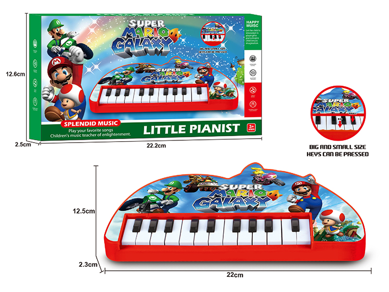 Super Mario 22 Keys Music Electronic Organ(Red)