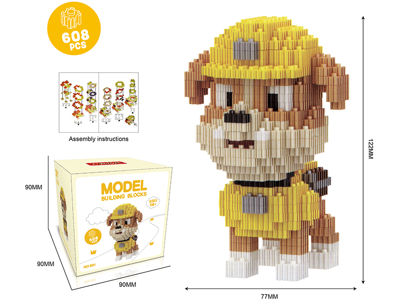 Model Building Blocks 608PCS