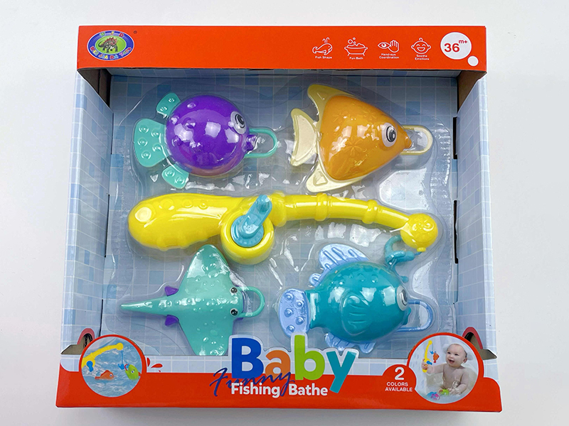 Baby Bath Fishing Toys(Fishes With Lights)5PCS