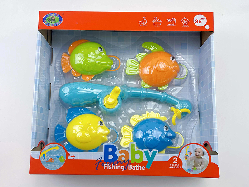 Baby Bath Fishing Toys(Fishes With Lights)5PCS