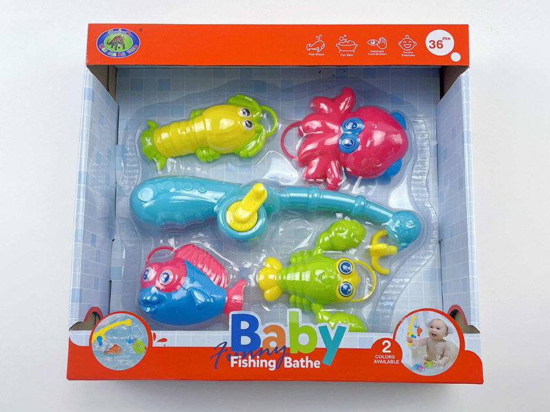 Baby Bath Fishing Toys(Fishes With Lights)5PCS