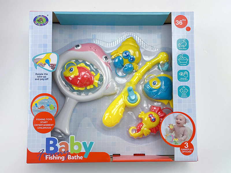 Baby Bath Fishing Toys(Fishes With Lights)6PCS