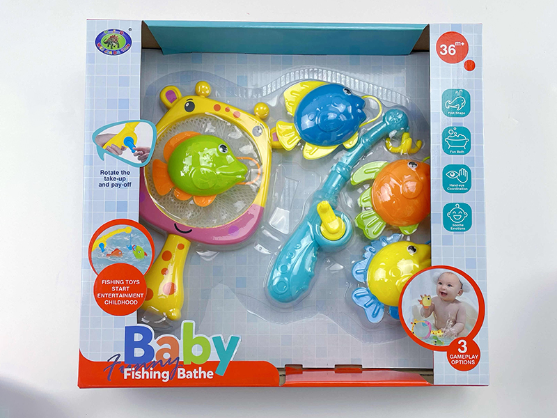 Baby Bath Fishing Toys(Fishes With Lights)6PCS