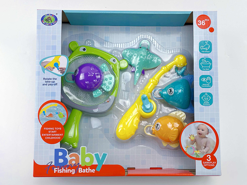 Baby Bath Fishing Toys(Fishes With Lights)6PCS