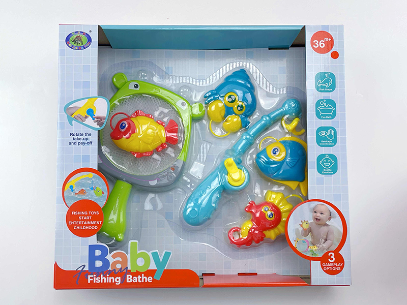 Baby Bath Fishing Toys(Fishes With Lights)6PCS
