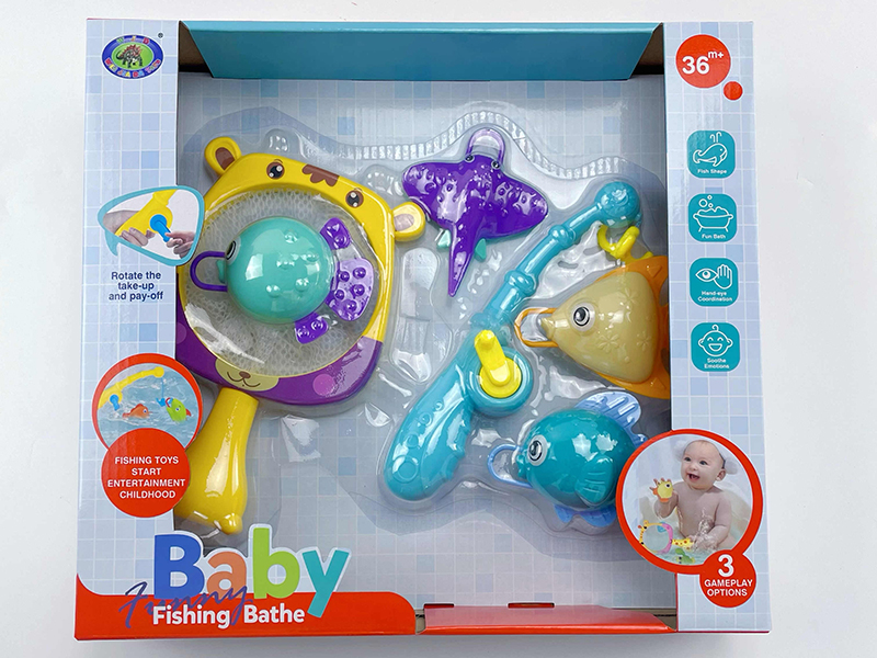 Baby Bath Fishing Toys(Fishes With Lights)6PCS