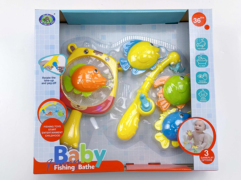 Baby Bath Fishing Toys(Fishes With Lights)6PCS