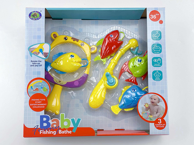 Baby Bath Fishing Toys(Fishes With Lights)6PCS